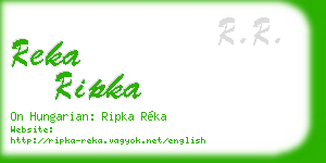 reka ripka business card